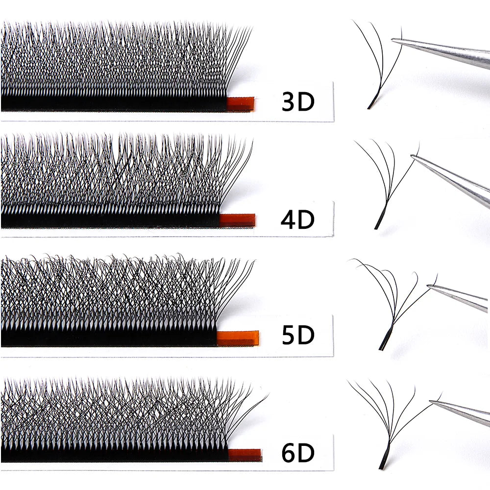 Befer Cilios YY/3D/4D/5D/6D W Shaped Fake Eyelashes Extension Technologic Fiber High Quality Soft Natural Professional