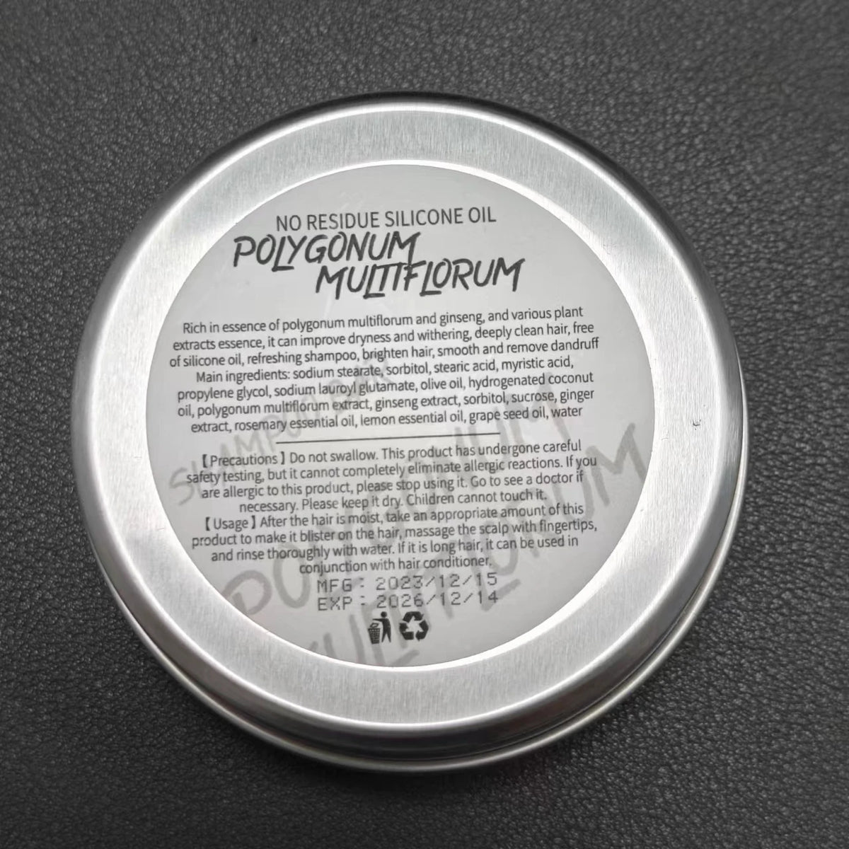 Organic and Natural Polygonum Multiflorum Essential Oil Shampoo Soap, Handmade Soap for Deep Cleaning, Moisturizing, Hair Care,