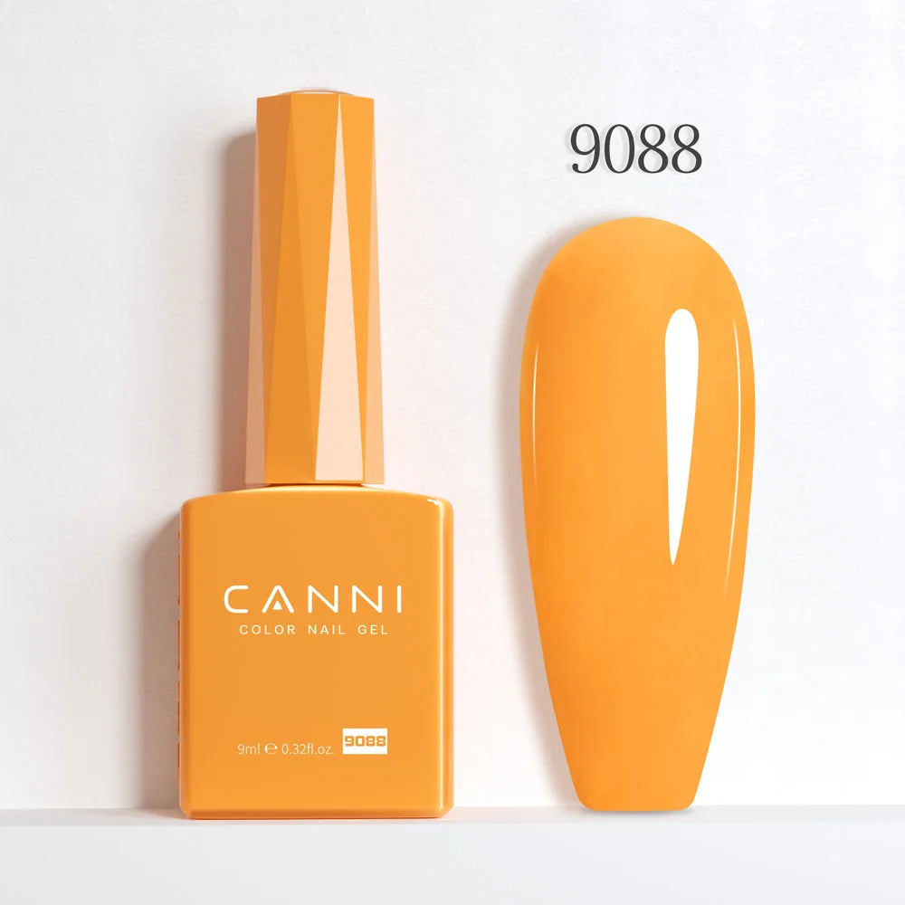 CANNI Hema Free Nail Gel Polish Christmas Red Color Collection Semi Permanent Nail Dehydrator Primer 9ml French Gorgeous Color