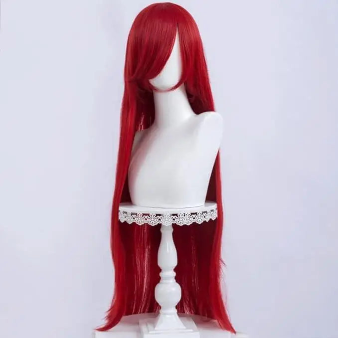 Long Straight Wig Multi Color Straight Hair Wig with Bangs Synthetic Wigs for Women Heat Resistant Hair Lolita Daily Cosplay Use