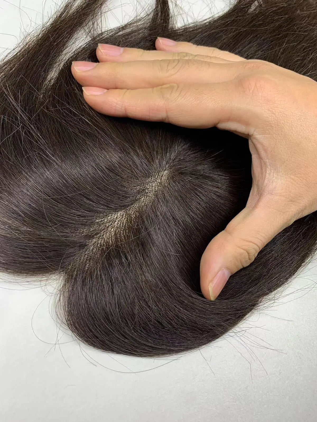 MONO Base Hair Toppers 3*5inch Women Toupee Invisible Free Part Hair Toppers Hair Extension