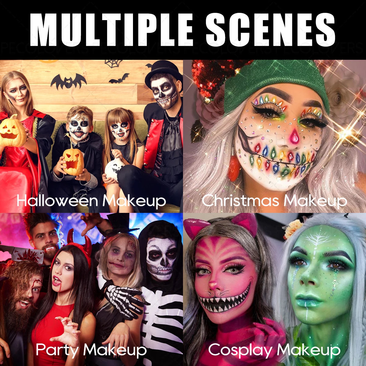 1Pc Body Painting color pen, Halloween Makeup Pen, Cream Like, Waterproof, Easy to Color, Carnival/Mardi Gras/Masquerade