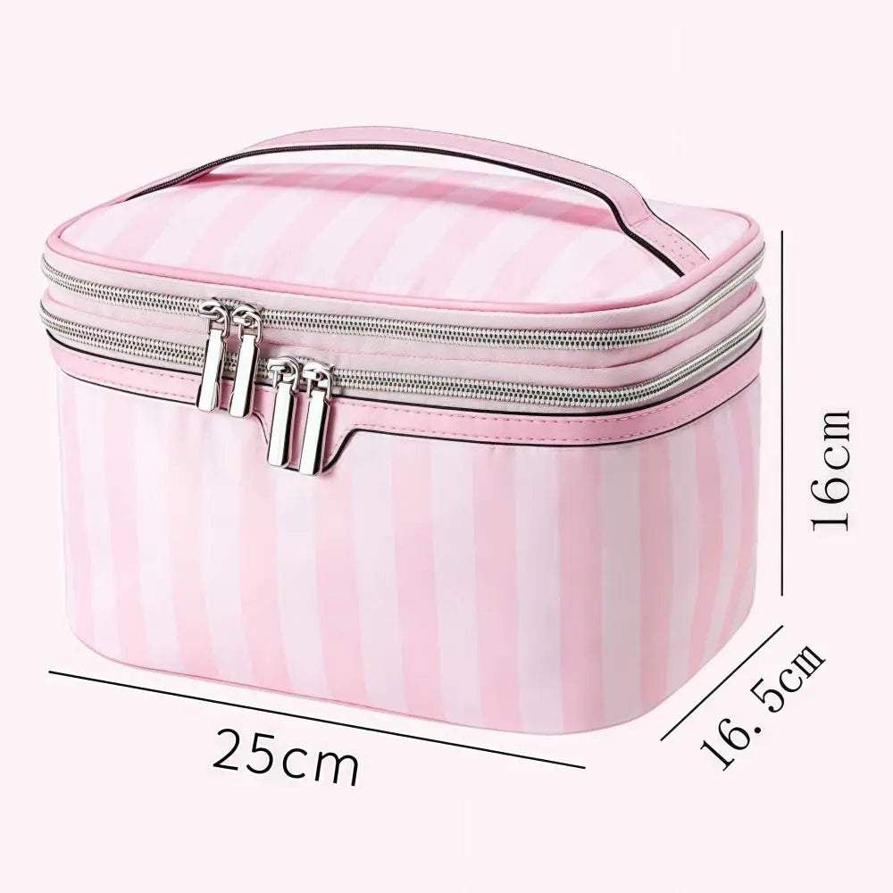 Large Capacity Handheld Makeup Bag Portable Oxford Cloth Cosmetic Storage Bag Minimalist Style Travel Design Wash Bags