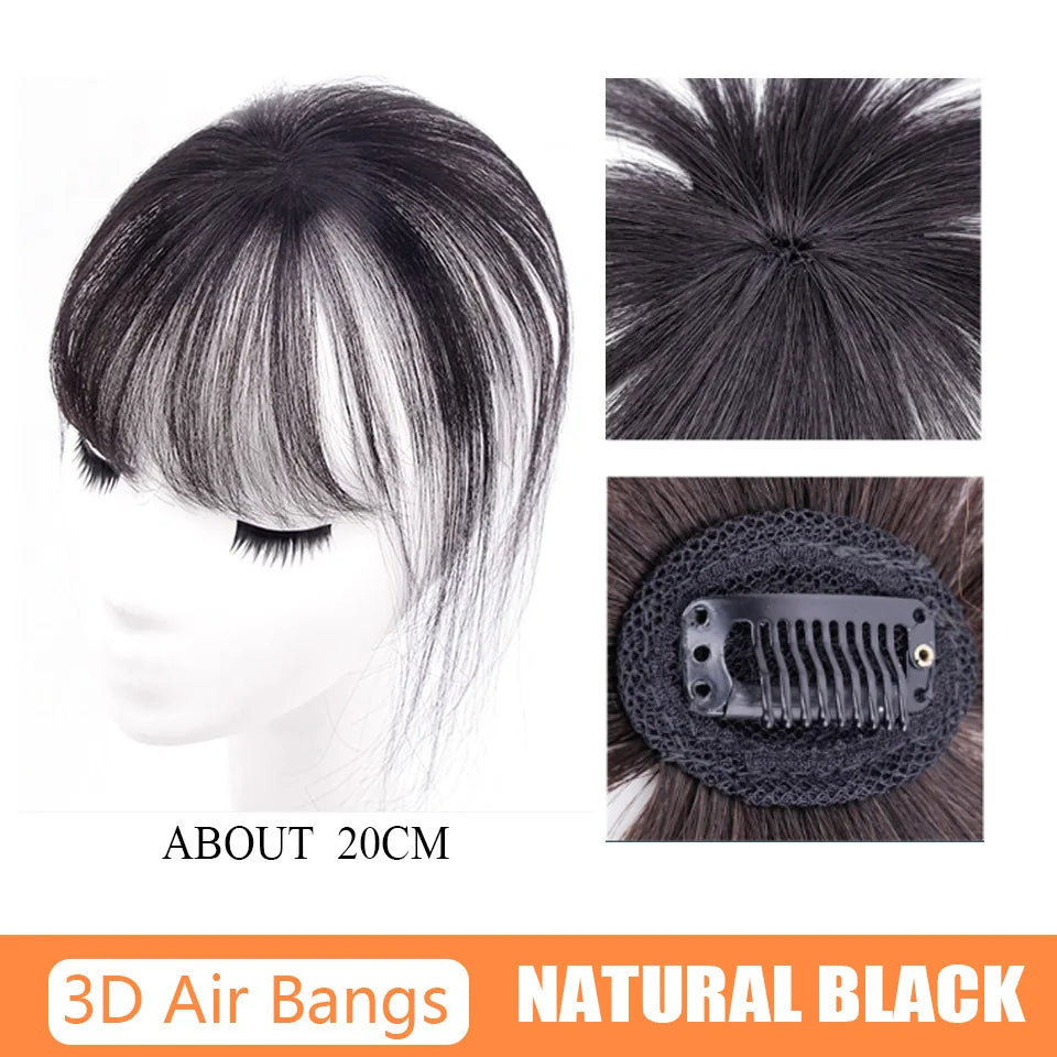 DUTRIEUX Synthetic 3D French bangs wig reissued air bangs  topper wig natural curved simulation bangs for women