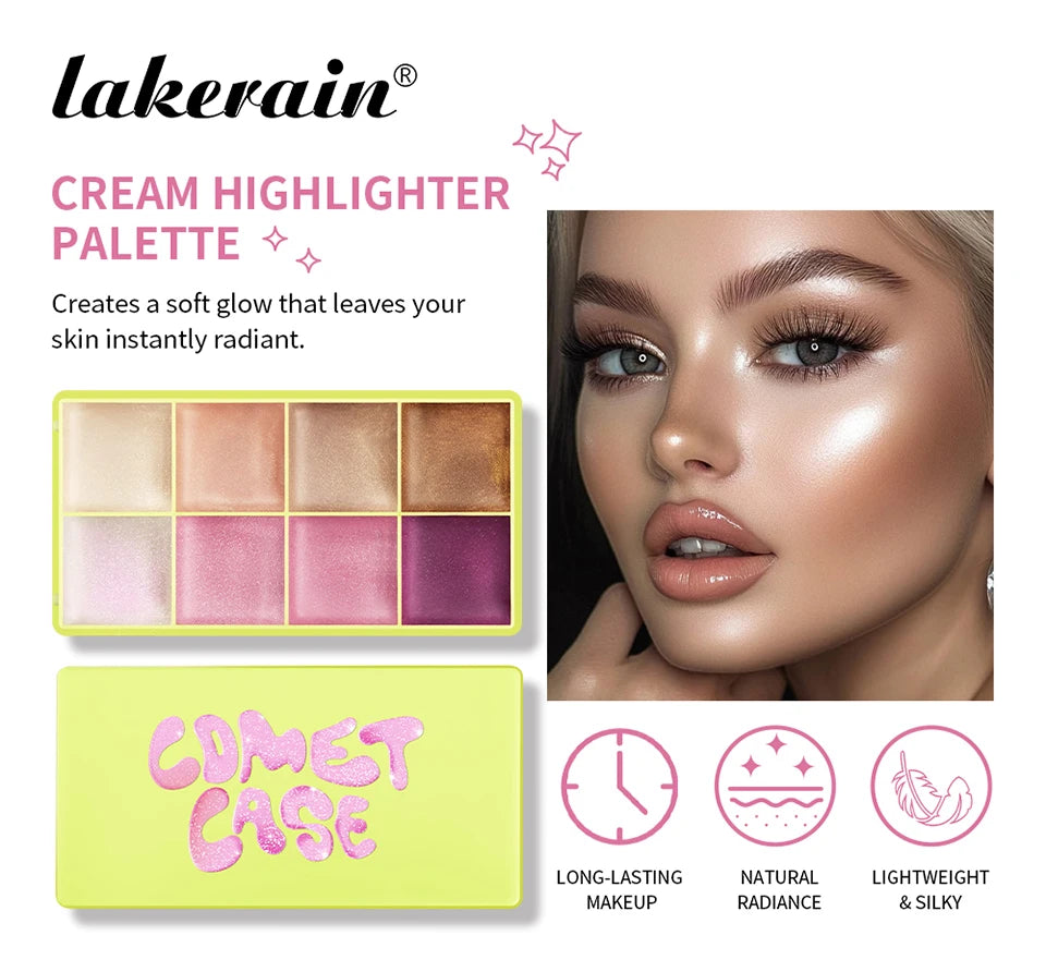 8 Shades Eyebrow Blush Palette With 3Pcs Makeup Brushes  Matte Shimmer Shadow Long Lasting Cosmetics Halloween Makeup Set