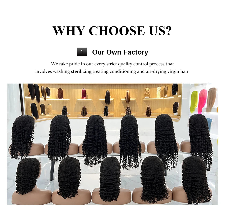 250% 18-36 Inch Invisi Strap 360 Full Lace Wig Water Deep Curly  Human Hair Adjustable Drawstring Hd Lace 360 Glueless Wigs