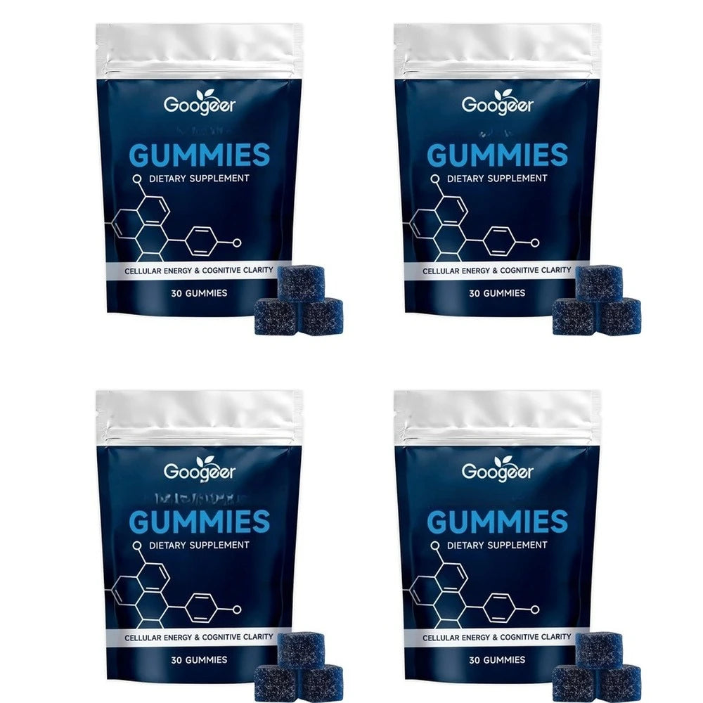 Daily Blue Complex Gummies Cellular Energy Support with Vitamin C B6 D3 Folate for Men and Women 30 Gummies 30 Days