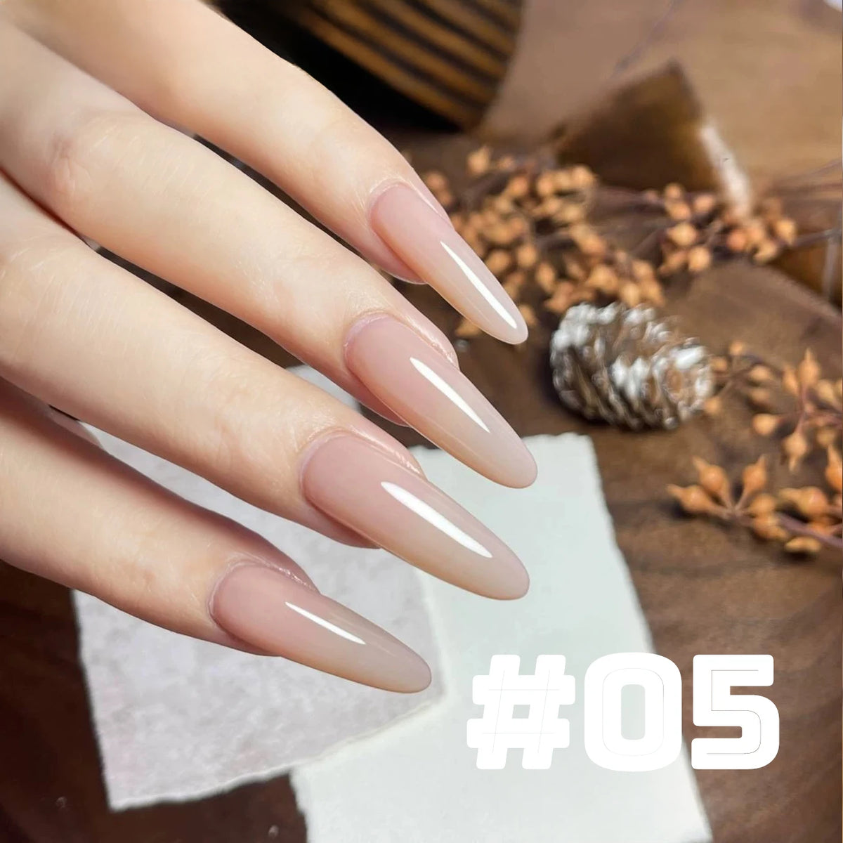 MIANEL 12ML Candy Glass Gel Nail Polish Set Ice-Clear Dopamine Spring Nails Fantasy Nail Art 1-10 Pcs