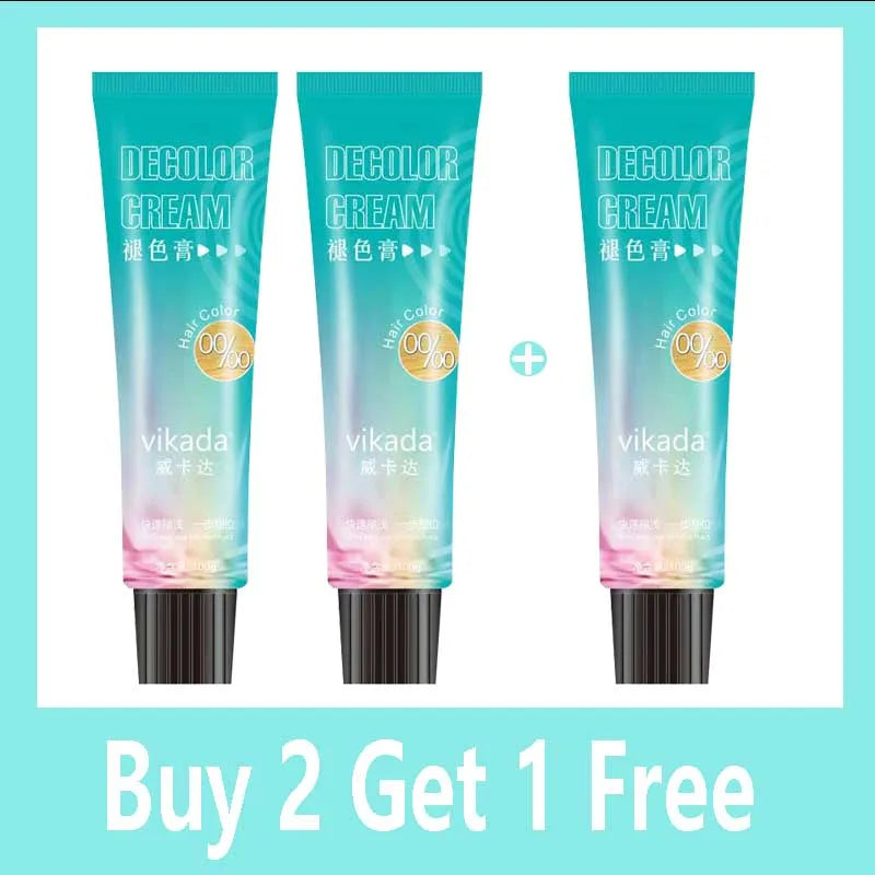 9 Degrees Hair Bleach Color Fading Paste White Gold Tasteless Bleaching Agent for Salon Home Use Professional Styling