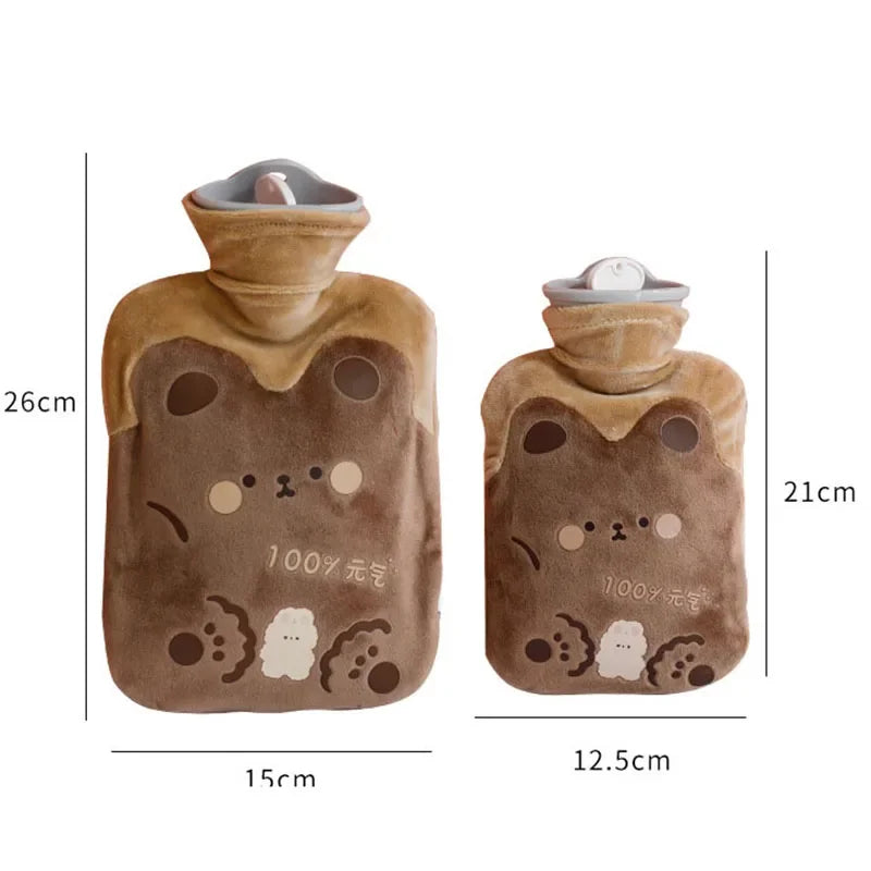 Cute Large Warmer Hot Water Bag for Period Pain Stuffed Menstrual Colic Heater Plush Hand Warmer Seed Guatero Bottle