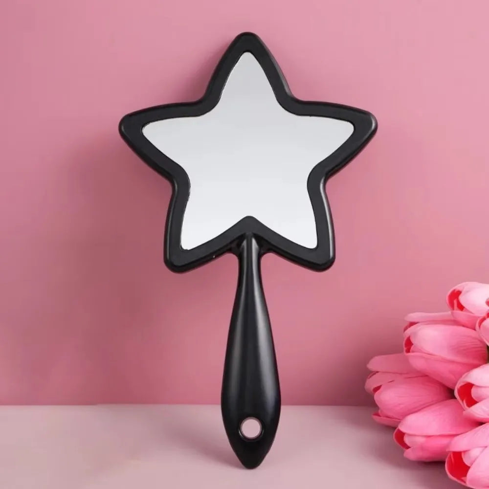 New Single-sided Handheld Mirror High-definition Portable Make-up Mirror Hanging Hole Wall Mountable Dental Mirrors Gift