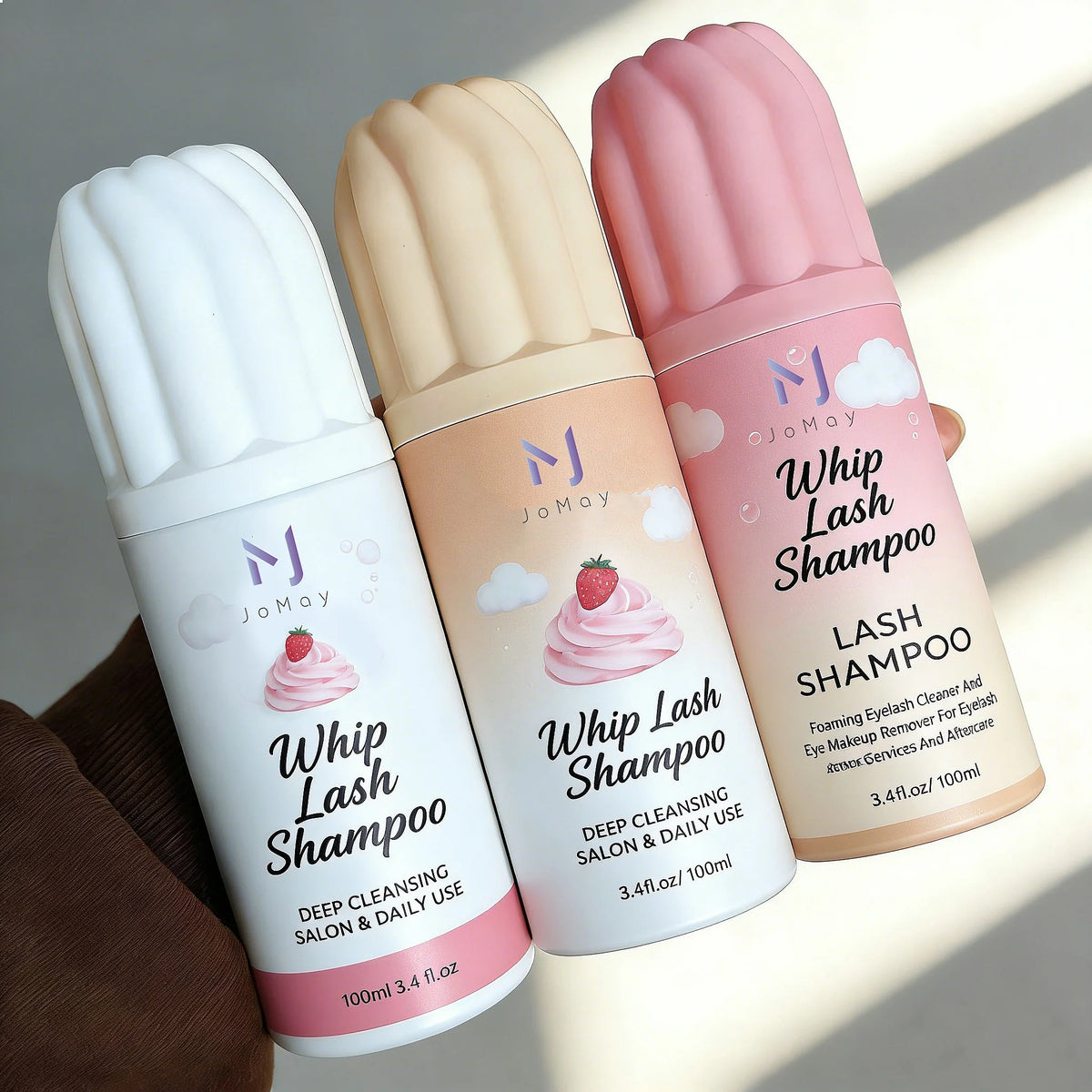 Korea High Quality Eyelash Shampoo Lash Mousse Cleanser Custom Eyelash Extension Cleanser Pink White Whipped Eyelash Shampoo