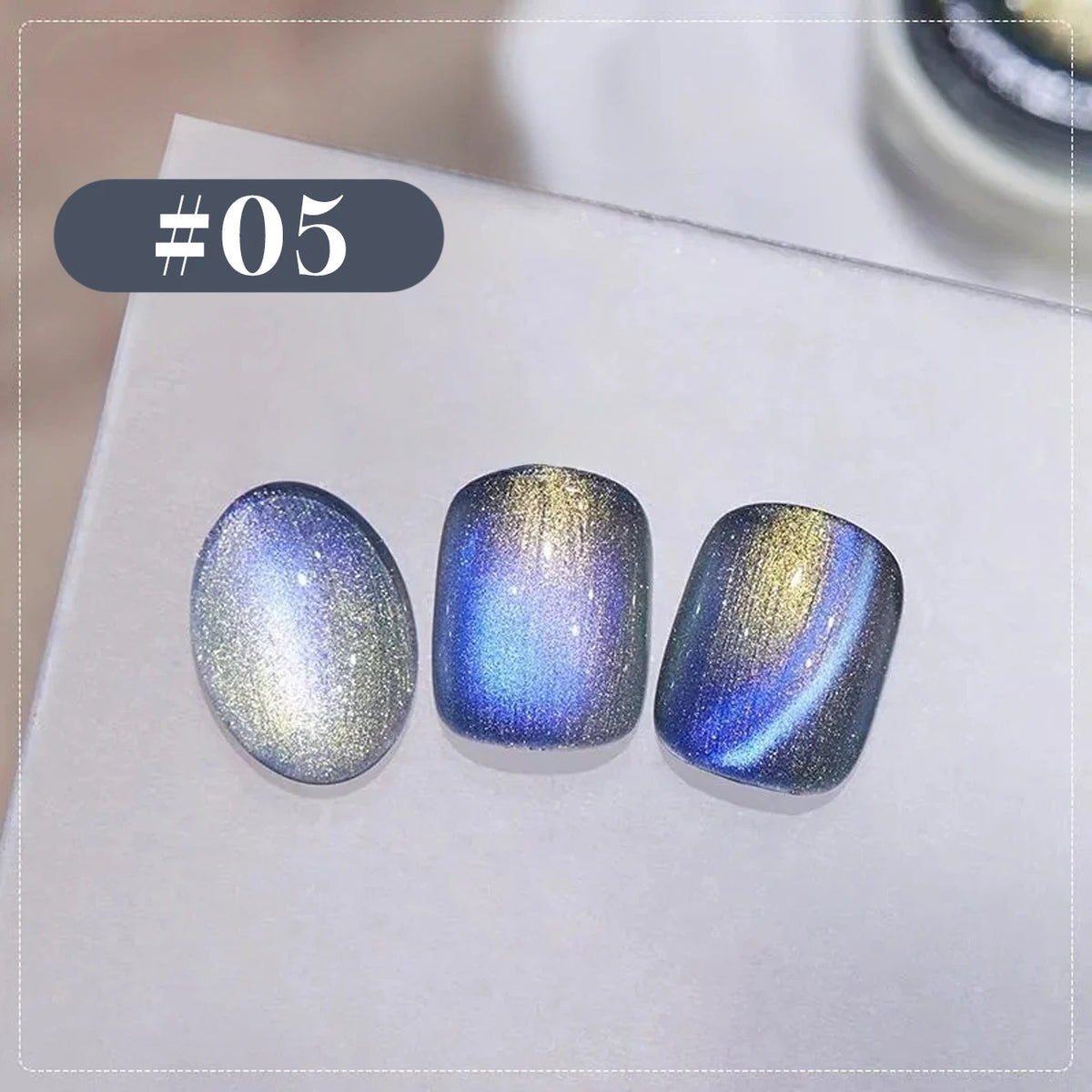 MIANEL 2026 New 12ML Aurora Night Cat Eye Gel Nail Polish Flash Sparkle Holographic Crystal Dual Light Silk Glass Bead Nail Art