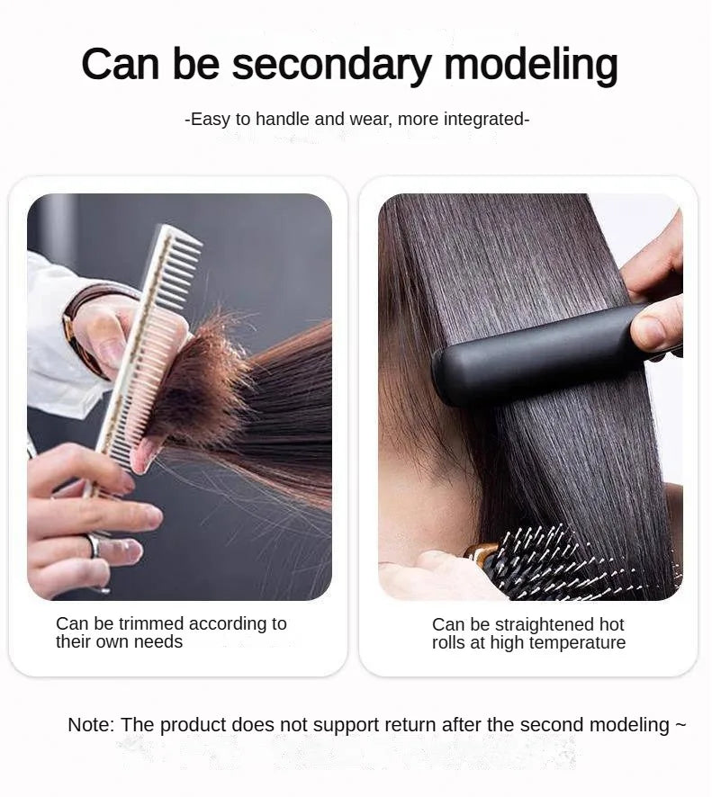 7x11cm Ultra-Thin Mesh Hair Toppers Clip-In Bangs Human Hair Fluffy Volumizing Cover Gray Hair Invisible Natural Women Daily