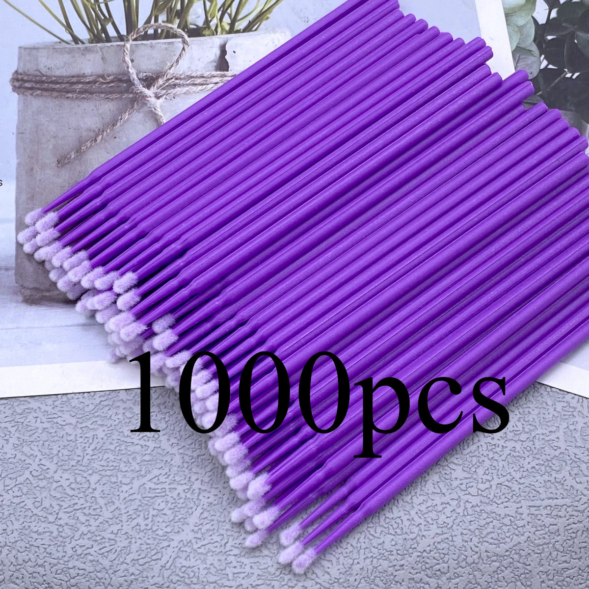 1000pcs Micro Brush Micro Swabs for Eyelash Extension Disposable Micro Applicator Brush Micro Eyelash Sticks Makeup Tools