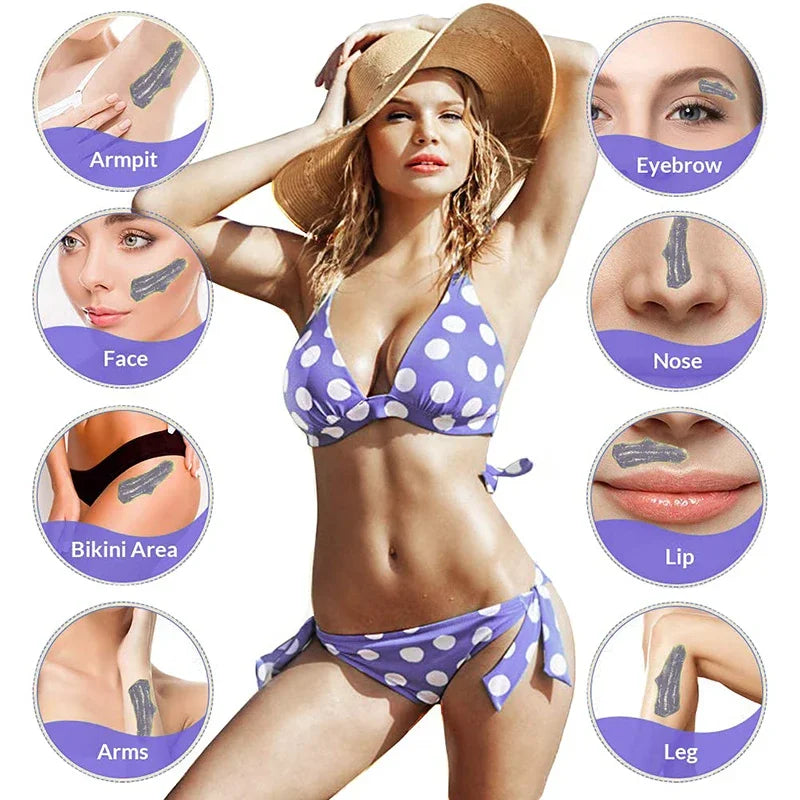 2026 Depilatory Wax Beans Hard Wax for Heating Machine Painless Hot Film Bikini Line Face Legs Body Hair Removal Treatment