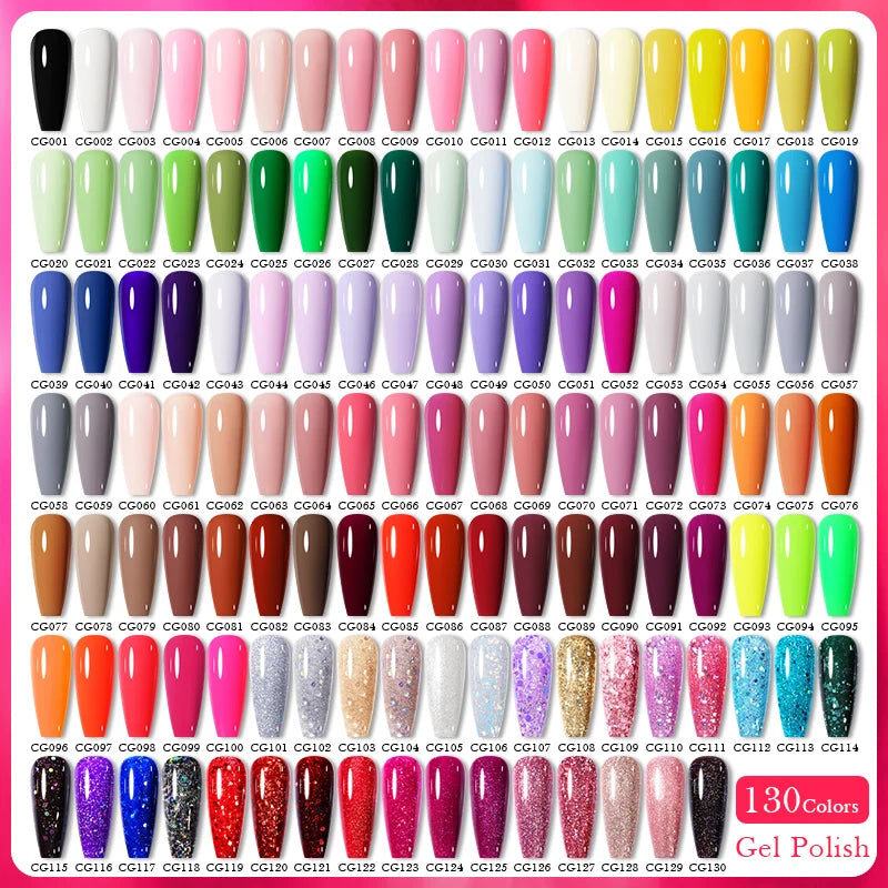 BORN PRETTY 130Colors Nail Gel Polish 10ml Vernis Semi Permanent Nail Art Manicure Soak Off LED UV Gel Nail Polish Nail Supplies