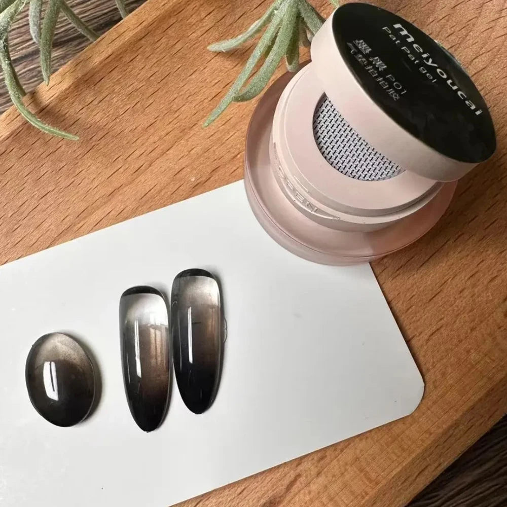 1Jar Cushion Patting Gel Polish Ombre Black White Peach Pat Pat Gel Nail Polish Drawing Liner French Nail Cushion Gradient Gel