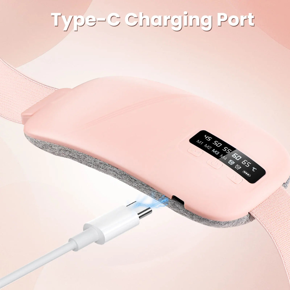 Portable Electric Heating Pad Menstrual Cramp Massager Women Period Care Hot Compress Device Vibration Abdominal Warm Palace Bel