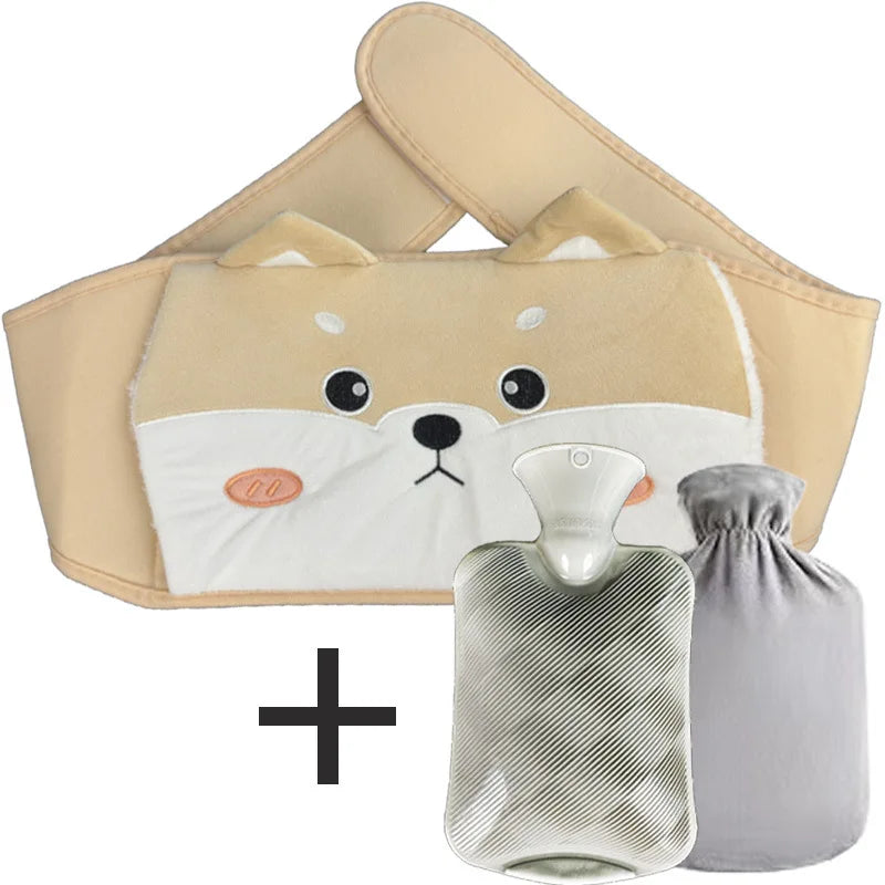 3Pcs Hot Water Bag Waist Cover Belt Stomach Abdominal Warming Band Warm Waist Cover Belt for Neck Hand with Hot Water Bottle Bag