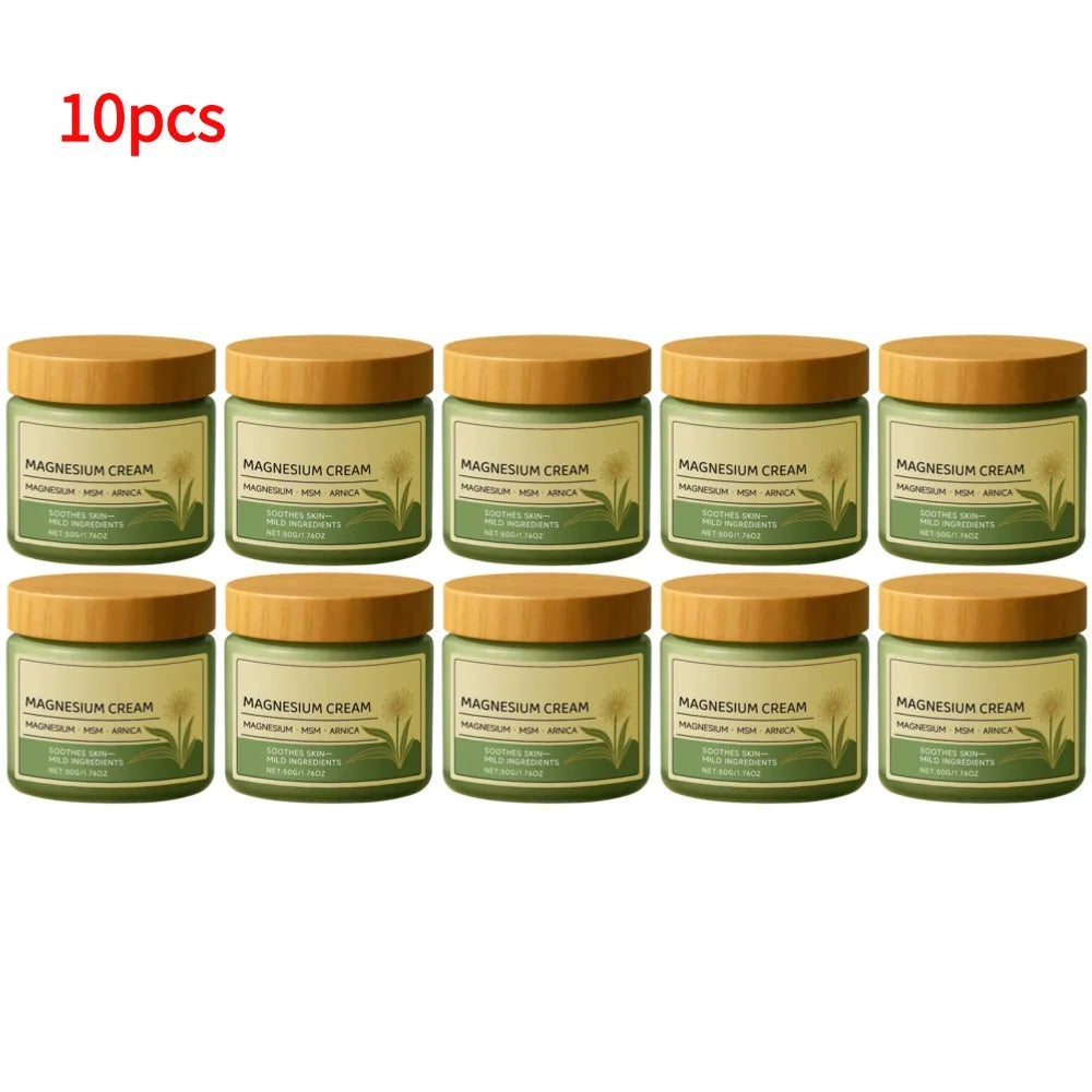 50g Natural Plant Hydrating Moisturize Cream Magnesium MSM Arnica Body Butter Non-Greasy Gentle Daily Barrier Repair Face Cream