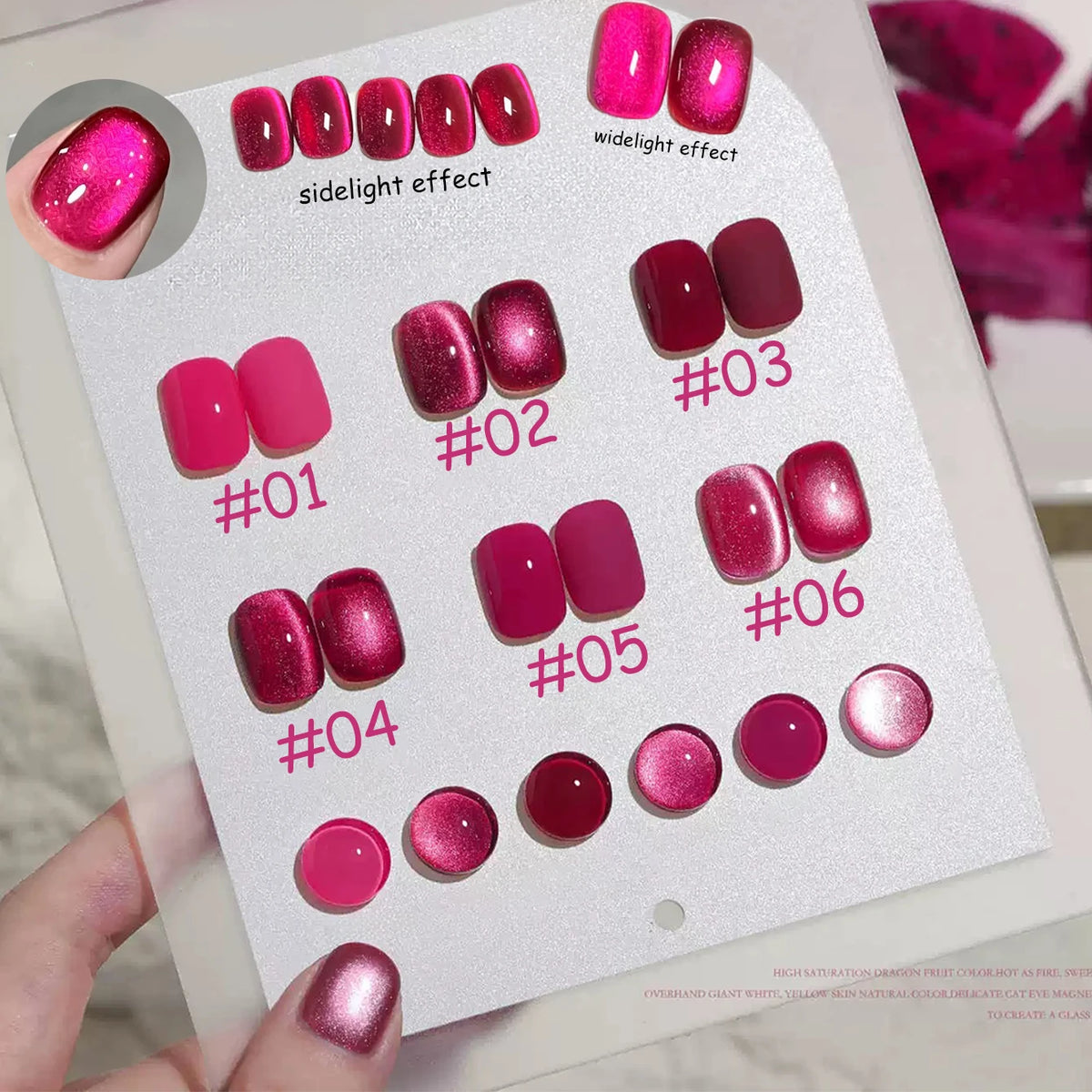 WS 10ML 6 Colors Shine Red Winter Christmas Cat Magnetic Gel Nail Polish Sparkling Glitter Semi Permanent Soak Off UV Gel
