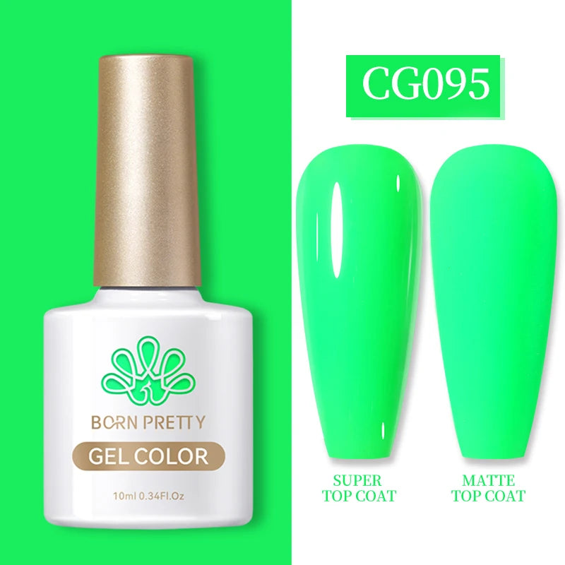 BORN PRETTY 10ml Gel Nail Polish Gel 130 Colors Semi Permanent Solid Nail Gel Varnish Soak Off UV Gel for Base Top Coat
