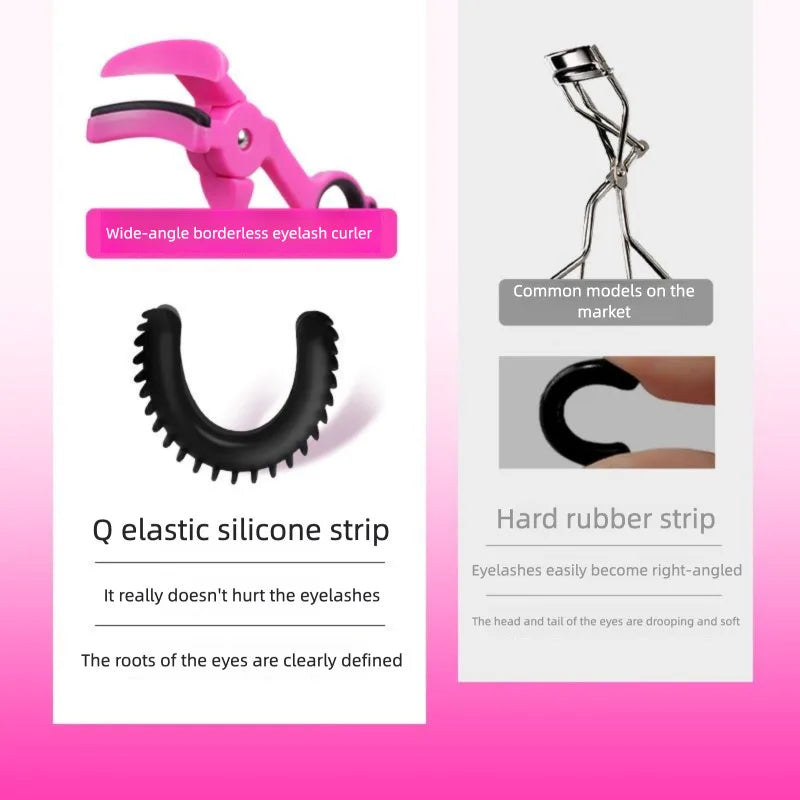 Sunflower Borderless Eyelash Curler Wide-angle Natural Curling Long-lasting Styling Convenient for Beginners Makeup Tool
