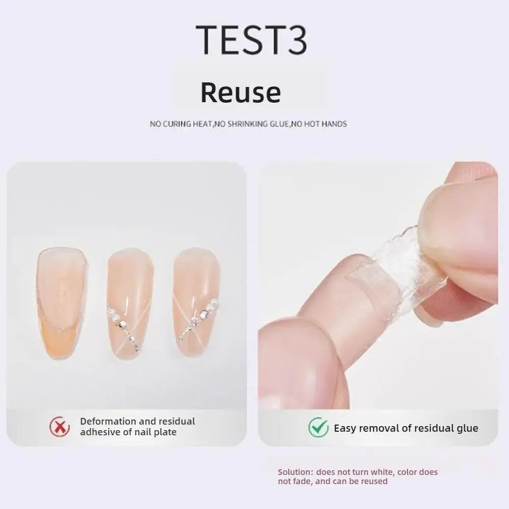 Professional Nail Polish Remover Gel Nail Glue Remover Glue Off for False Nails No Damage Press-on Nails Removal