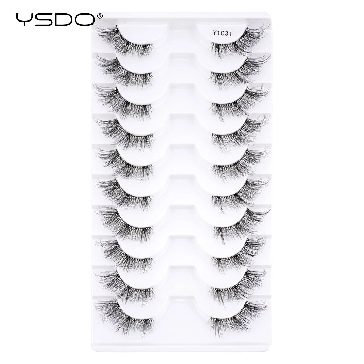 YSDO 5/10 Pairs Natural Eyelash Extension Hand Made Maquilagem Fluffy Fake Half Lashes Soft 3D Mink Lashes Makeup Faux Cilios