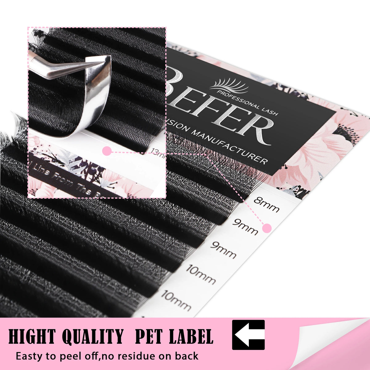 Befer Cilios YY/3D/4D/5D/6D W Shaped Fake Eyelashes Extension Technologic Fiber High Quality Soft Natural Professional