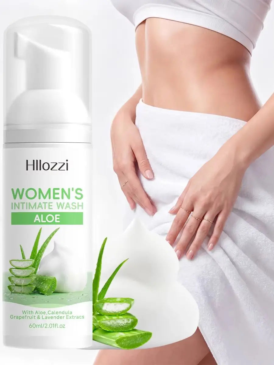 WOMEN'S INTIMATE WASH ALOE: Superior Odor Control, All-Day Freshness & Gentle Daily Grooming Care. Designed for Peak Hygiene.