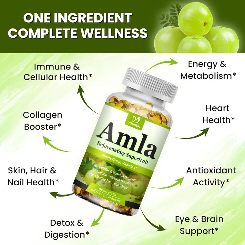 Buy 2 Get 2 Free! Pure Amla Vitamin Capsules, Boosts Immunity, Enhances Digestion, Natural Vitality & Wellness Support