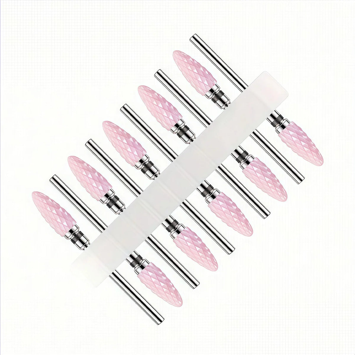 10pcs Ceramic Nail Buffering Heads for Perfect Nail Finish Professional Grade Ceramic Material for Smooth And Shiny Nails
