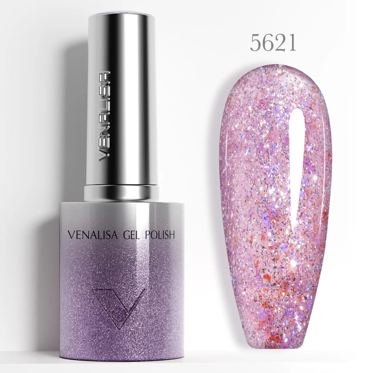 VENALISA 60 Colors TPO/HEMA FREE Glitter Gel Cat Eye Gel Nail Polish UV/LED Soak-Off Gel Polish Manicure DIY Nail Art Christmas