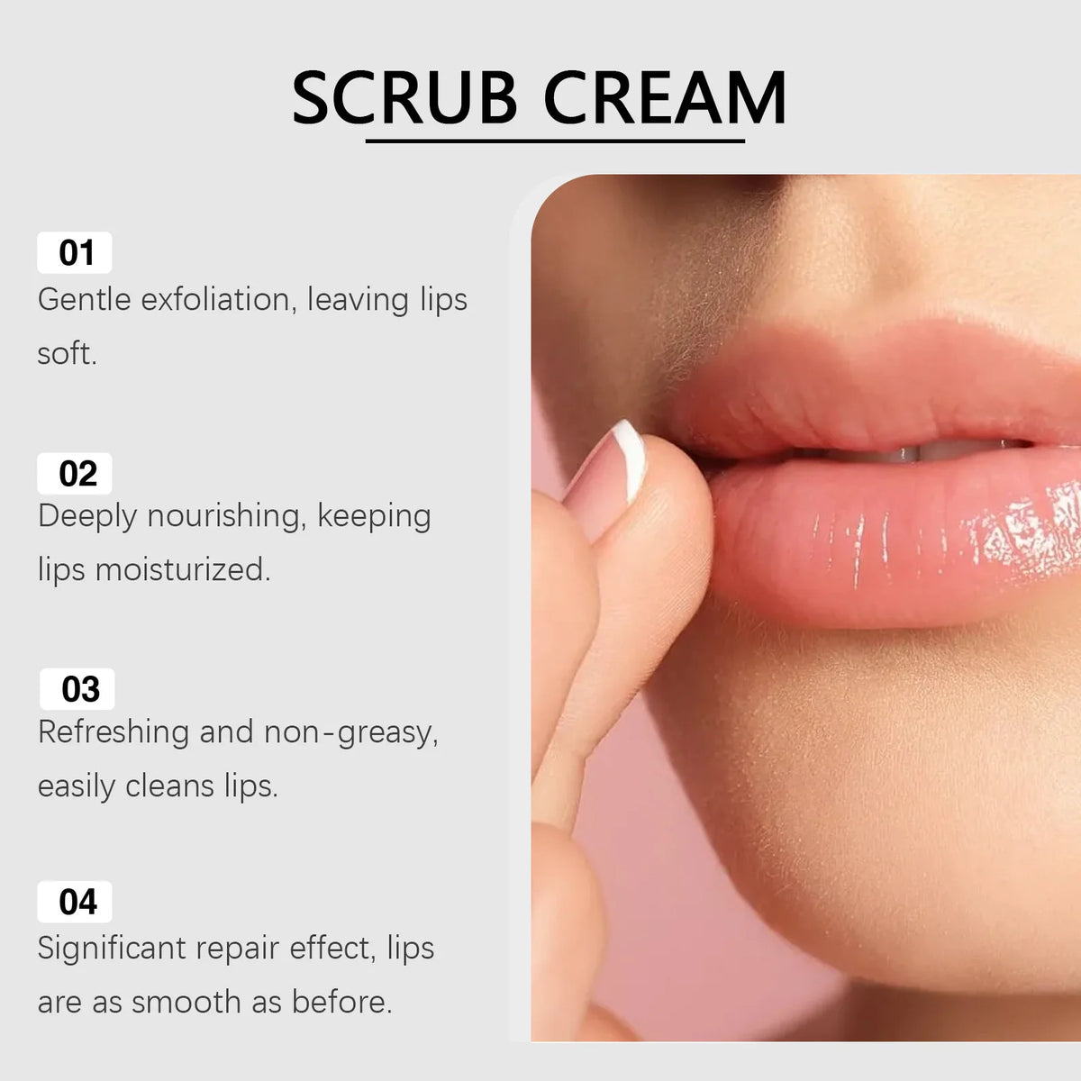 Hoygi Propolis Honey Lip Exfoliating Scrub Hydrating Vertical Lip Fine Lines Plump Full Lips Daily Lip Treatment Makeup Primer