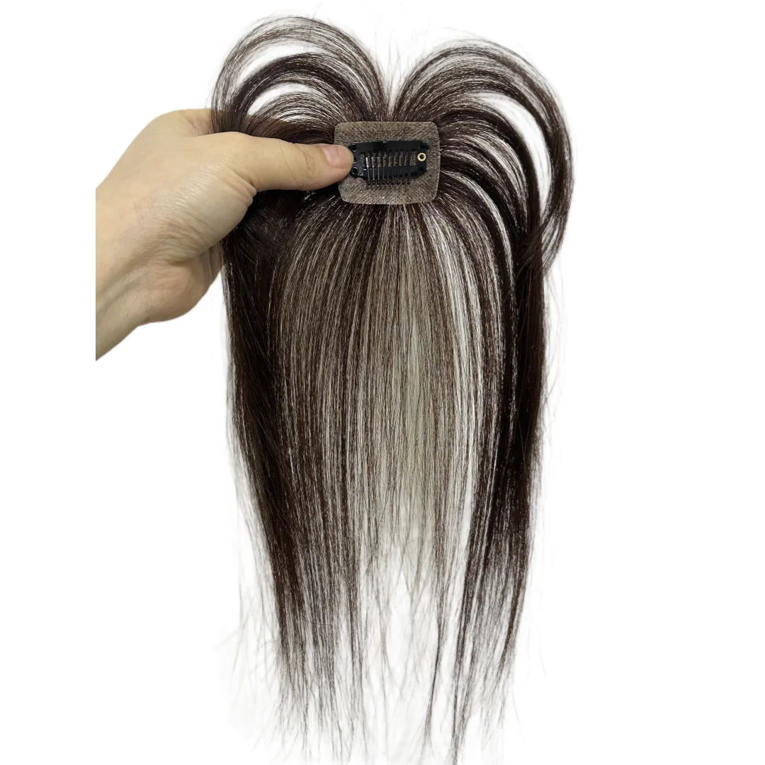 3D Full Coverage Human Hair Bangs Clips in Hairpieces for Women Wispy Bangs Hair Extensions for Thining Hair Daily Wear