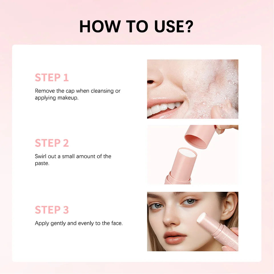 Blur Stick Invisible Pore Primer Moisturizing Face Primer Makeup Base Oil-control Water & Sweat Resistant Matte Barrier Primer