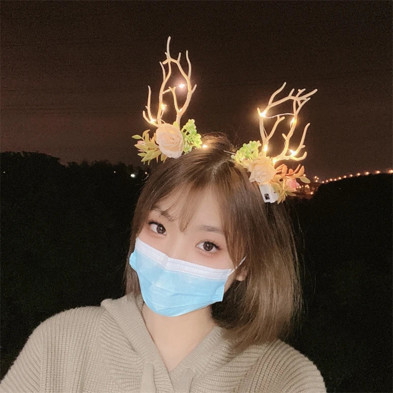 Christmas Headband New Year 2026 Supplies Christmas Hair Pins Xmas Party Headwear Navidad Home Outdoor Hair Hoop