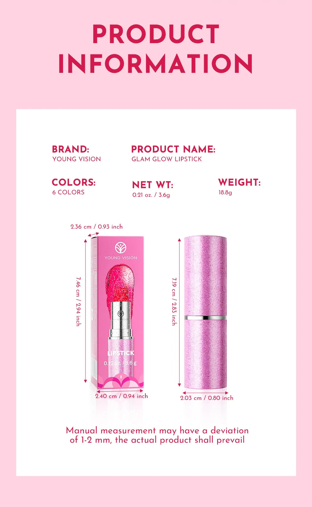 Multi-Color Non-stick Cup Matte Lipstick Flash Lasting Easy Color Diamond Lipstick Dark Halloween Look