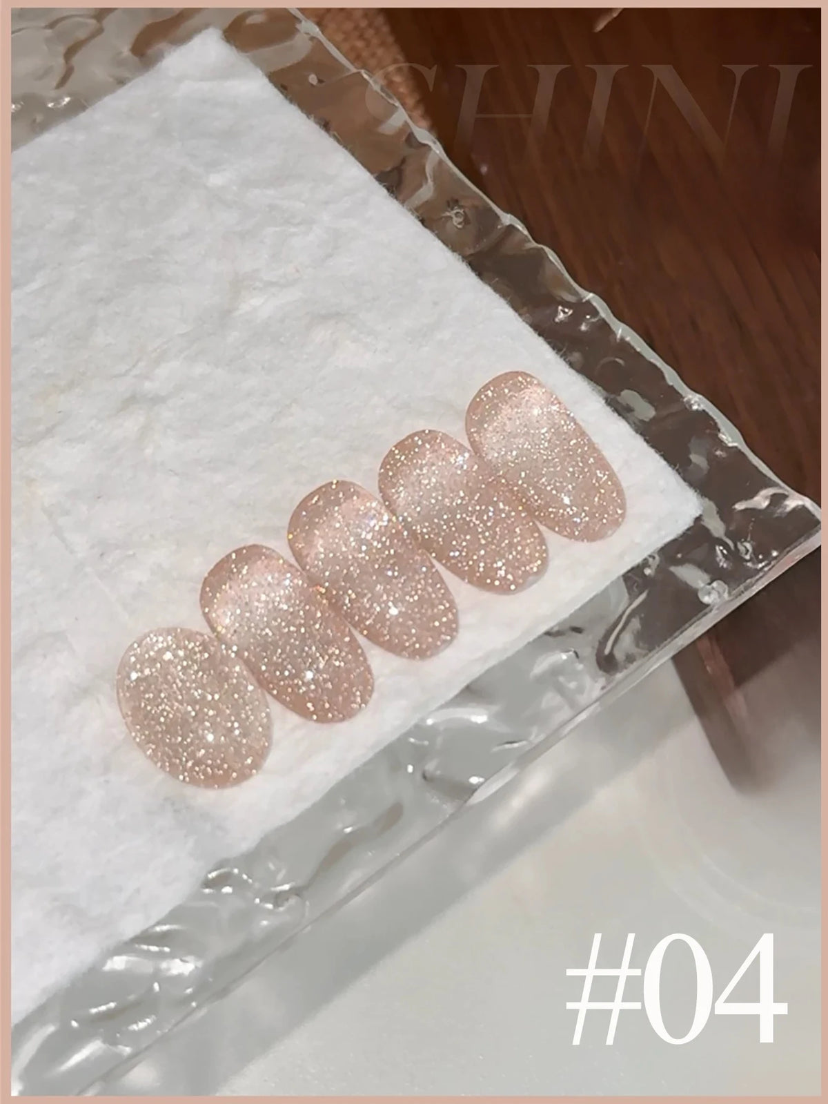 MN 1-9PCS Pink Blue White Green Color Series Gel Nail Polish With Strobe Glitter Brocade Diamond Gel Polish