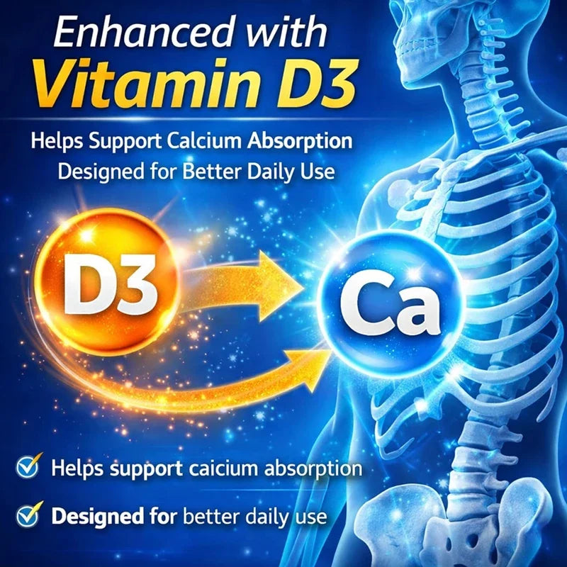 Calcium Supplements, with Vitamin D3 K2, Support Bone Muscle TeethHealth, Replenish Joints, Calcium Absorption