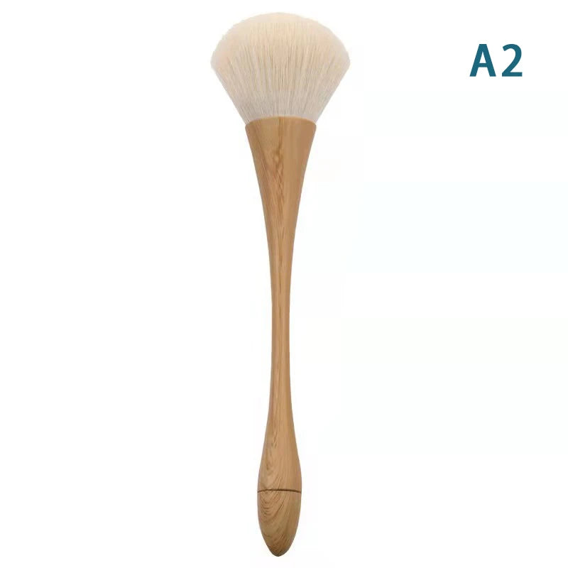 【A】Dust Cleaning Nail Brush Manicure Nail Art Brush Big Head Flower Powder Blush Brush Salon Makeup Beauty Nail Accessories Tool