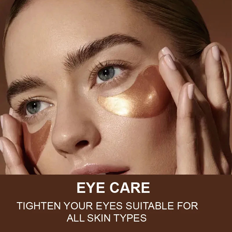 FDUAY Caffeine Eye Mask, Moisturizing Tightening Eye Patches, Hydrate & Firm Skin Around Eyes for Puffy Eyes and Dark Circles