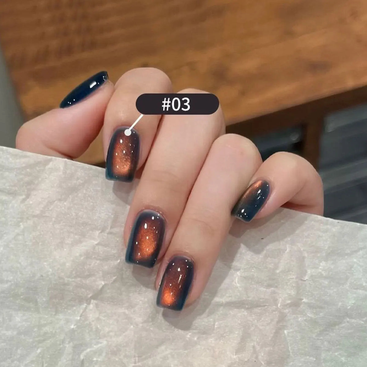 10ML 1-10pcs Christmas Red Nails Gold Black Nails Fiery 10-Color Glass Bead Cat Eye Gel Nail Polish Fine Powder Super Shimmering