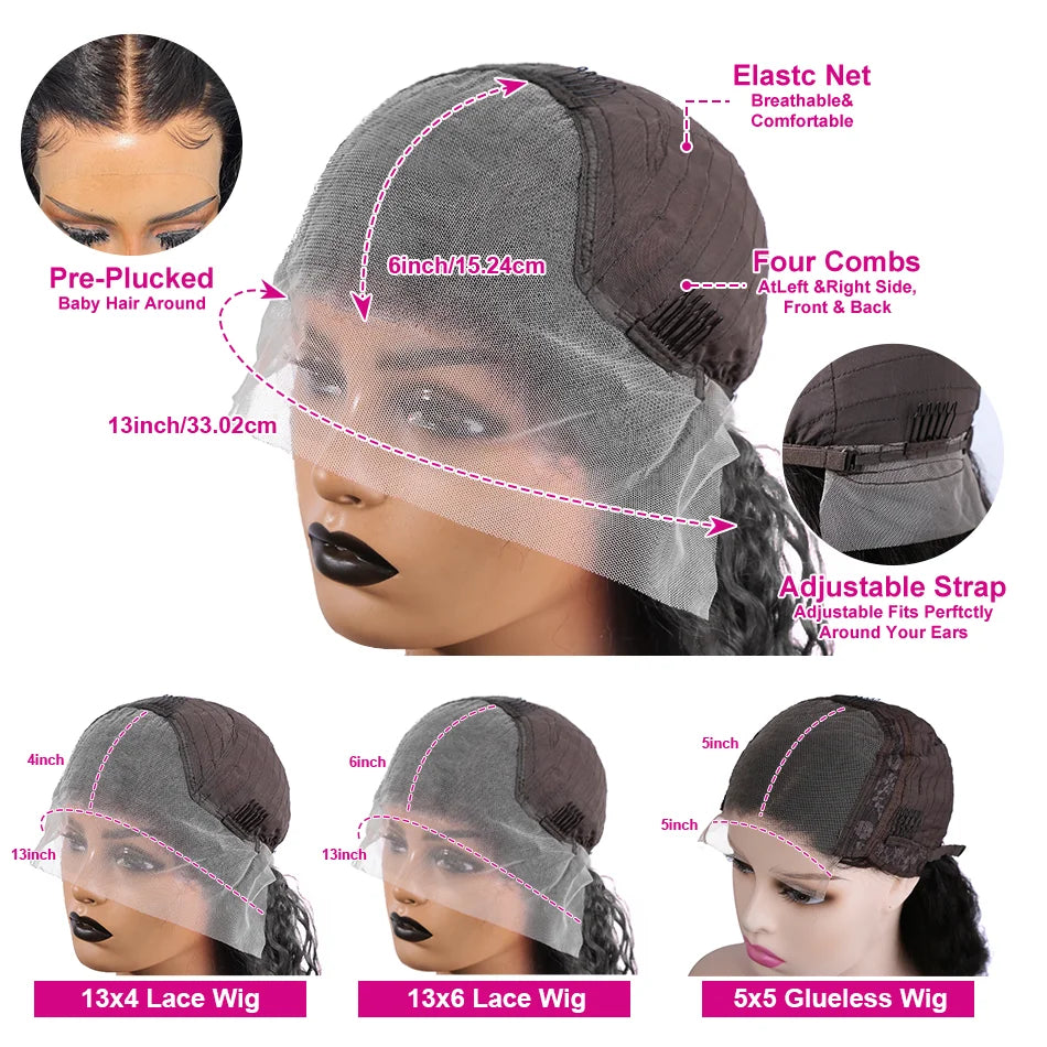 13x4 13x6 HD Bone Straight Bob Lace Frontal Human Hair Brazilian Short Bob Wig 250% Density Straight Natural Bob Wigs  5x5 Glueless Wig For Women