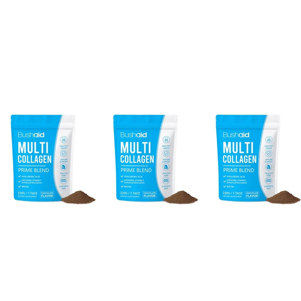 Multi Collagen Powder 8090mg with Vitamin C Hyaluronic Acid Biotin Collagen Peptides Supplement for Skin Hair Joint, 20 Servings