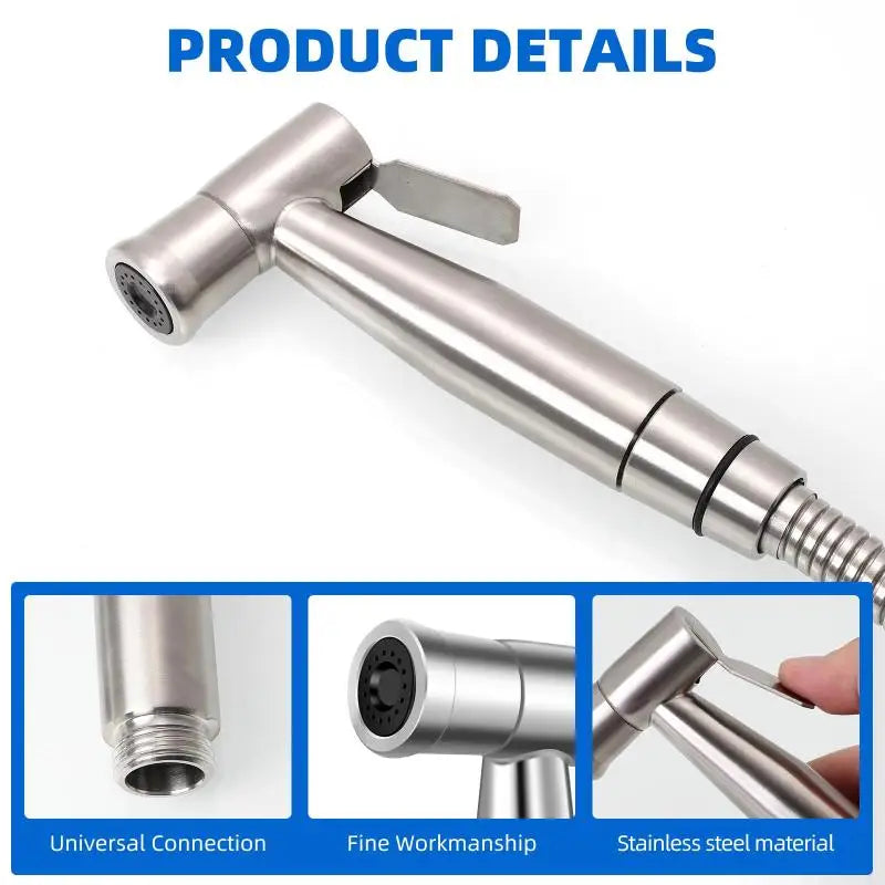 Hot Portable Pressurized Handheld Sprayer Nozzle For Feminine Hygiene Care & Toilet Washing Cleaning Bathroom Accessory