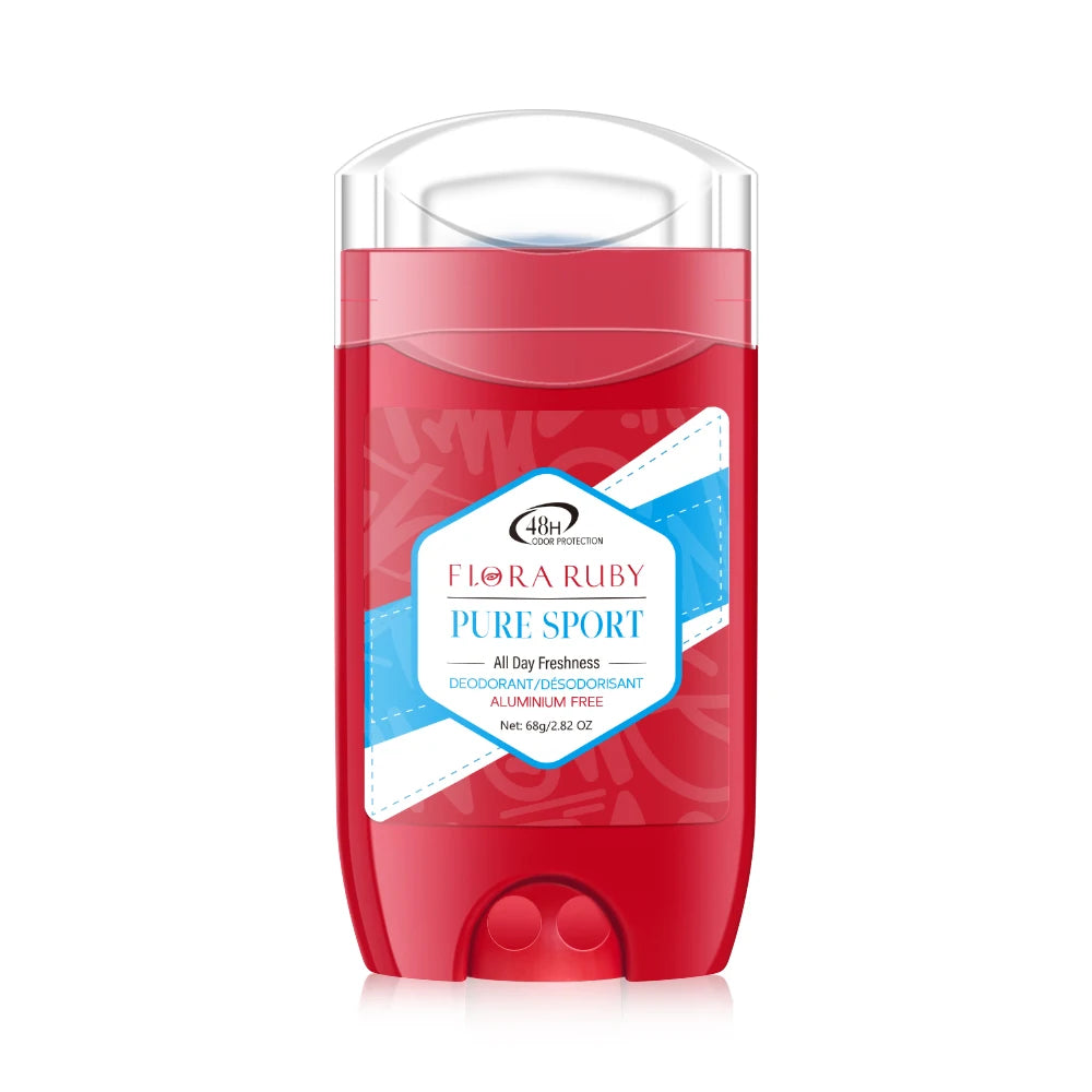 Deodorant Stick,Pure Sports Deodorant Stick Aluminum Free, 48H Long-Lasting Freshness Scent High Endurance 68g/2.82OZ