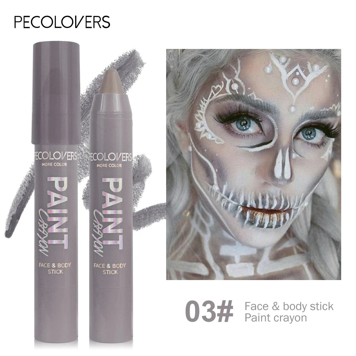 Face & Body Paint Sticks Body Paint Glow in The Dark Under UV Lights Face Painting Crayon Sticks Party Halloween Makeup